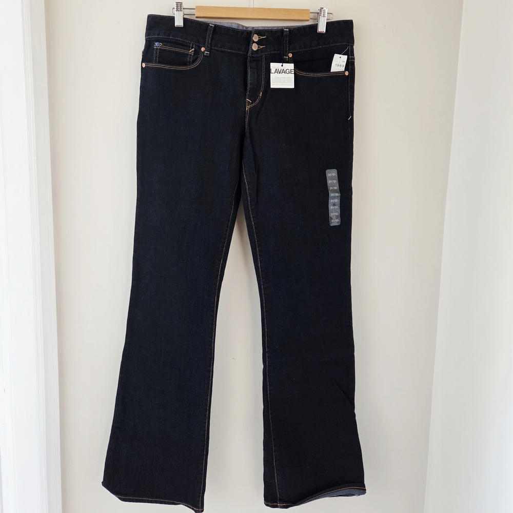 GAP Women's Dark Blue Perfect Boot Cut Jeans 31/12 Long NWT